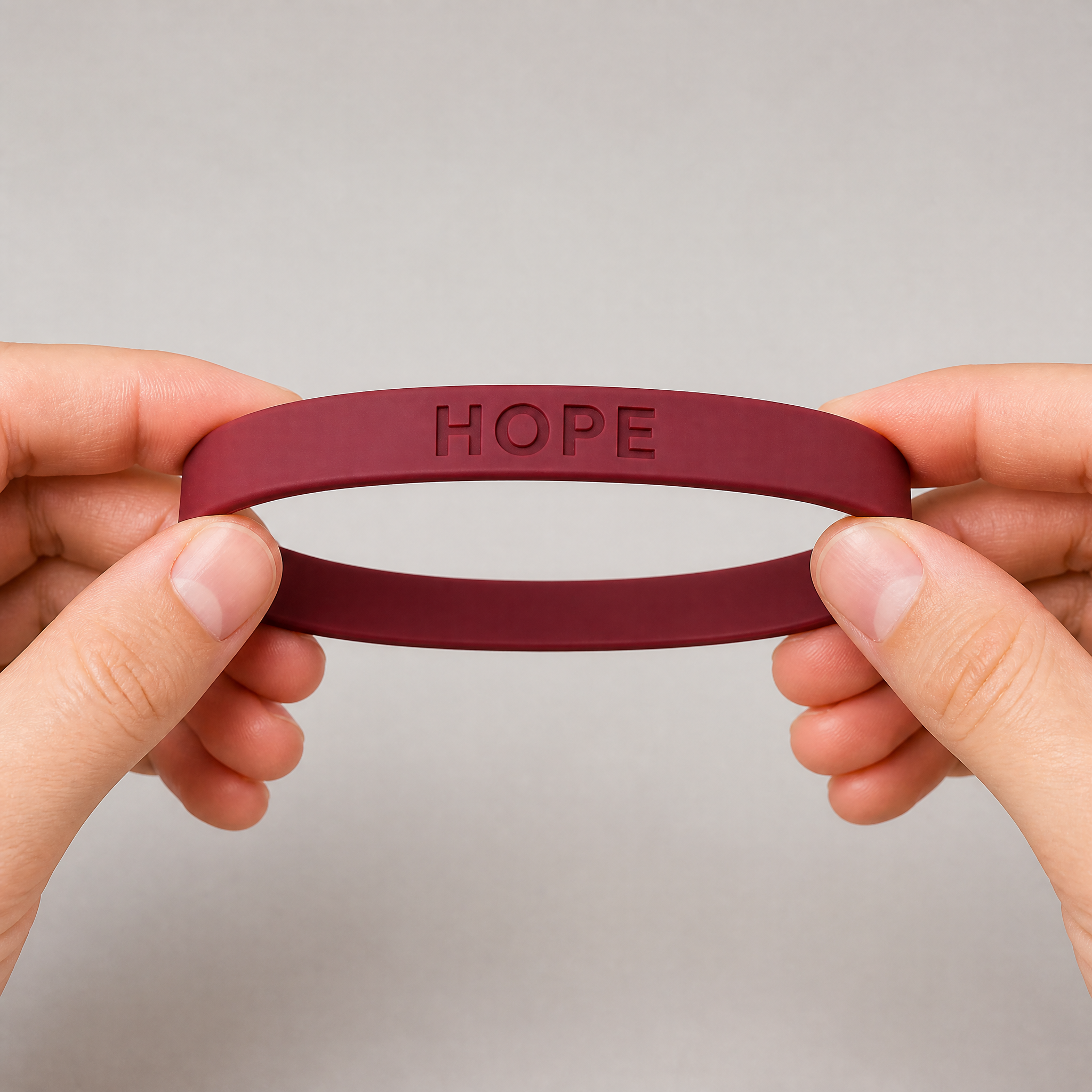 Custom Debossed Silicone Bracelet - Personalized Logo Rubber Wristband No MOQ