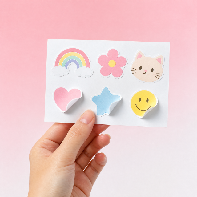 Custom Die-Cut PVC Sticker Set Waterproof Vinyl Stickers No MOQ Custom Shape Sticker Printing