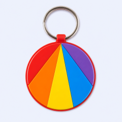 Custom 2D Flat Soft PVC Keychain - Any Shape - Full Color - Bulk Orders