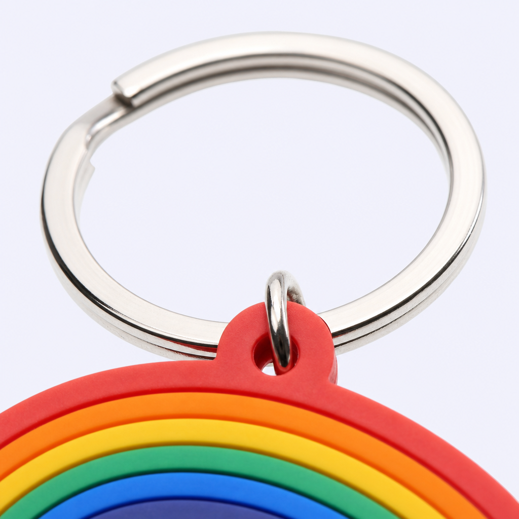 Custom 2D Flat Soft PVC Keychain - Any Shape - Full Color - Bulk Orders