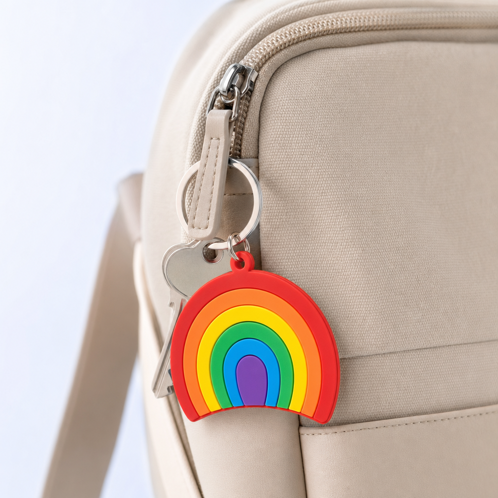 Custom 2D Flat Soft PVC Keychain - Any Shape - Full Color - Bulk Orders