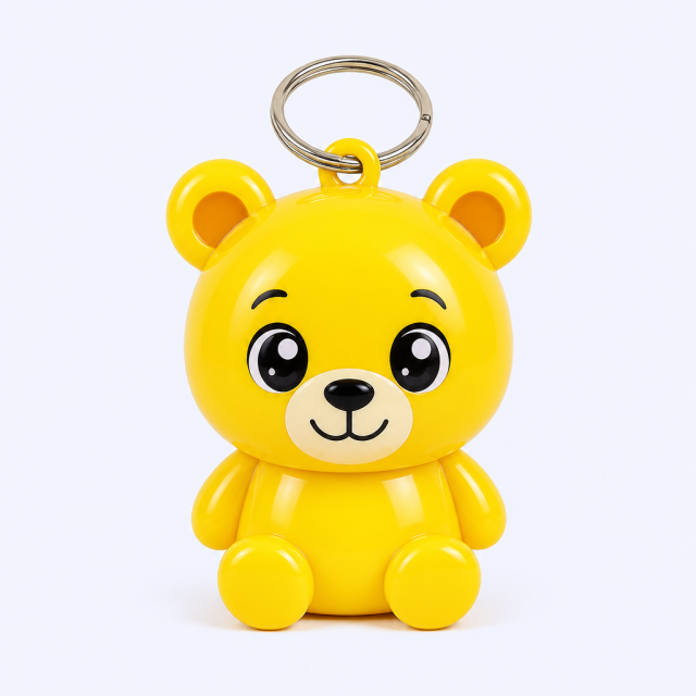 Cute Cartoon ABS Keychain - Kawaii Charm