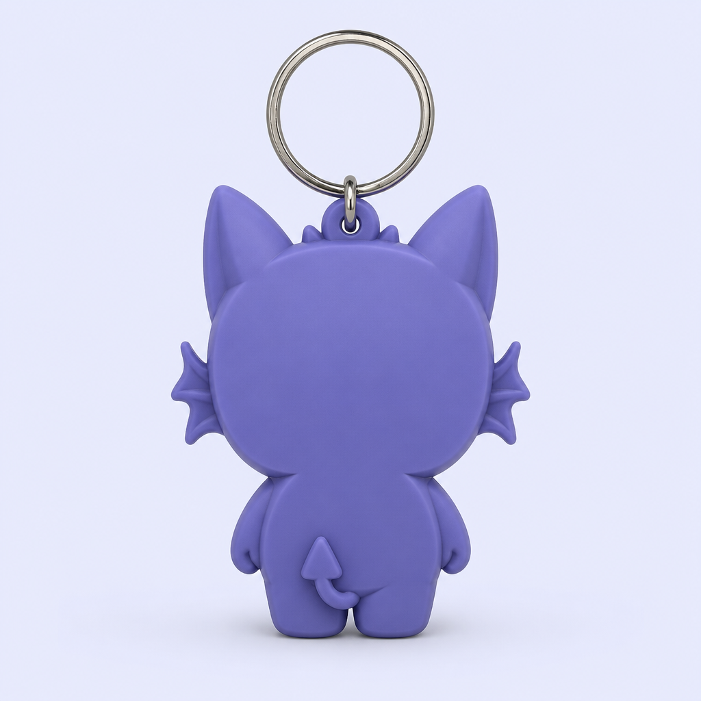 Design your own custom rubber keychain in vibrant 3D soft PVC. Cute cartoon  characters, unlimited colors, MOQ 50 pcs, fast worldwide shipping.  Free artwork help - get your personalized keychain bulk order today!