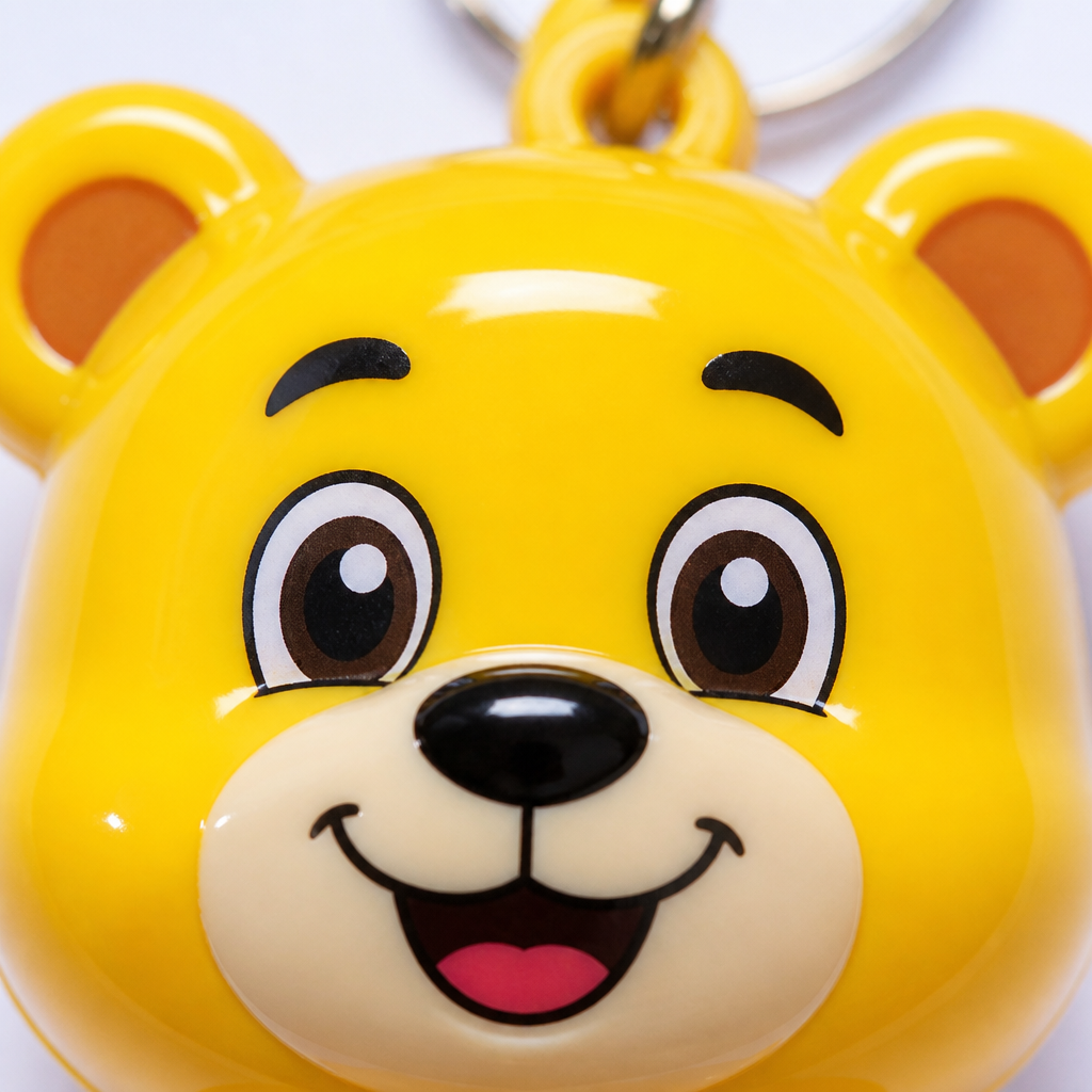 Cute Cartoon ABS Keychain - Kawaii Charm