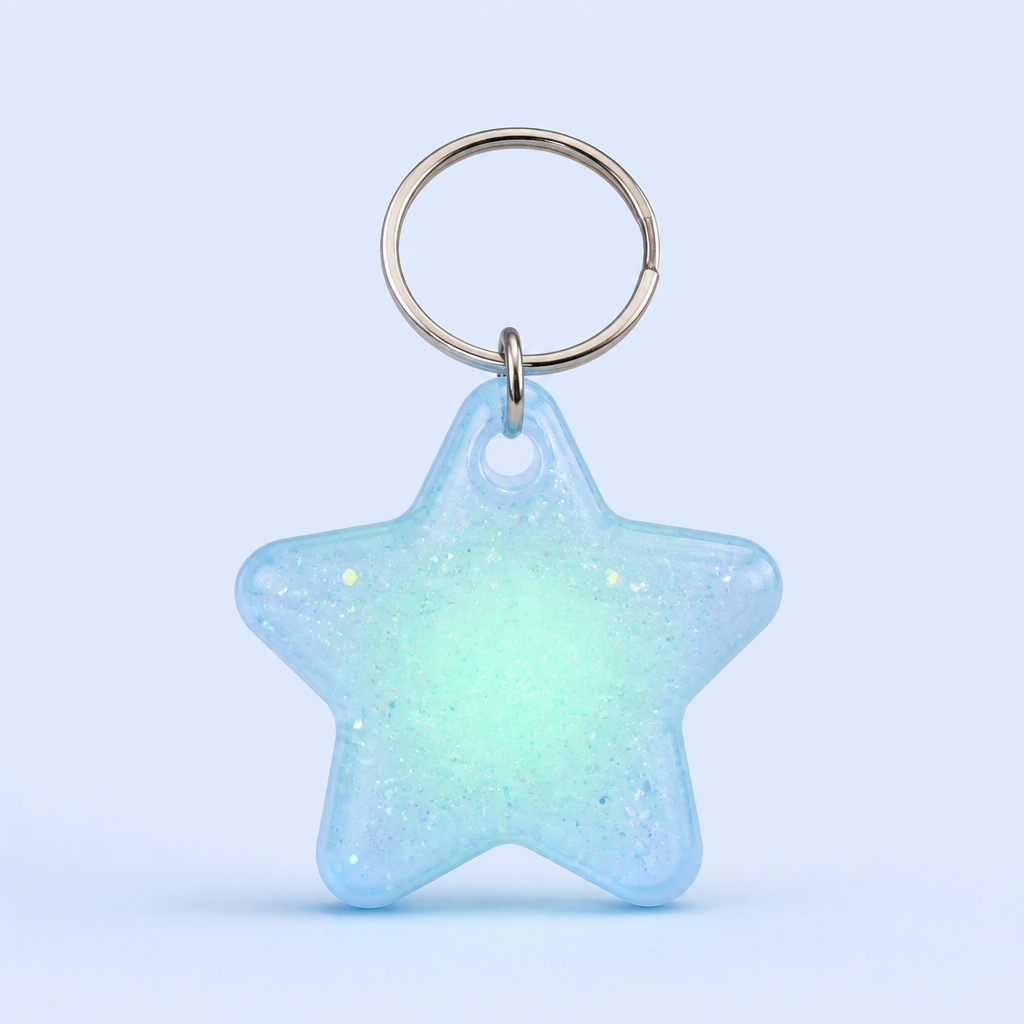 STANDARD GIFTS Glow in the Dark PVC Keychain - Scented Star Key Ring