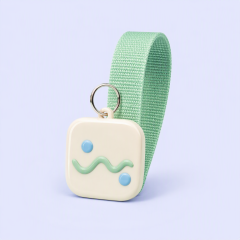 Soft PVC Wrist Keychain - Custom Woven Strap Keyring - STANDARD GIFTS