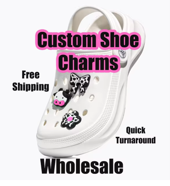 Custom PVC Shoe Charms Wholesale – Personalized Clog Decorations, Bulk Event Party Charms, Low MOQ OEM