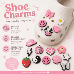Custom PVC Shoe Charms Wholesale – Personalized Clog Decorations, Bulk Event Party Charms, Low MOQ OEM