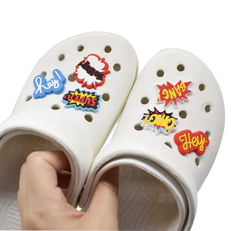 Custom PVC Shoe Charms Wholesale – Personalized Clog Decorations, Bulk Event Party Charms, Low MOQ OEM