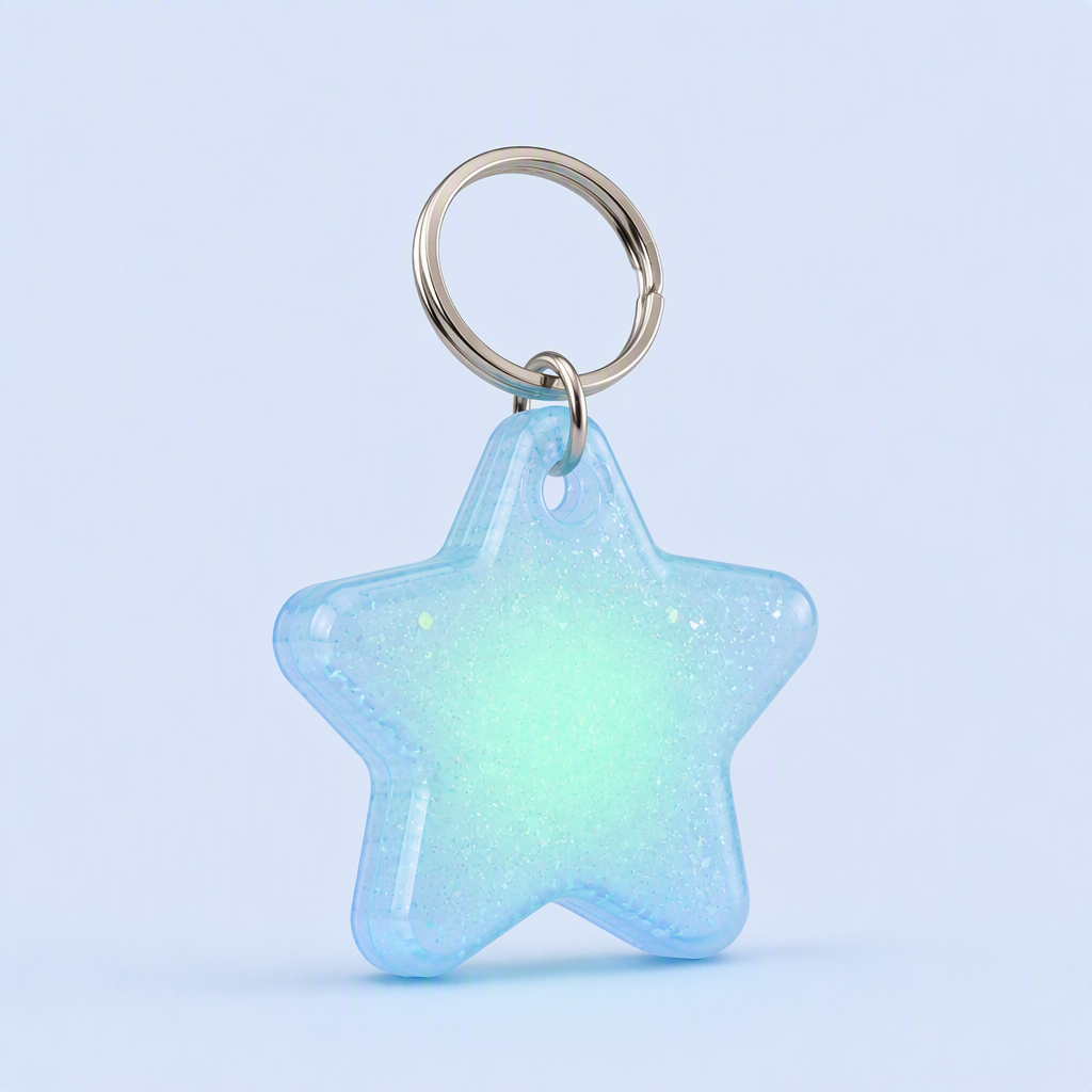 STANDARD GIFTS Glow in the Dark PVC Keychain - Scented Star Key Ring