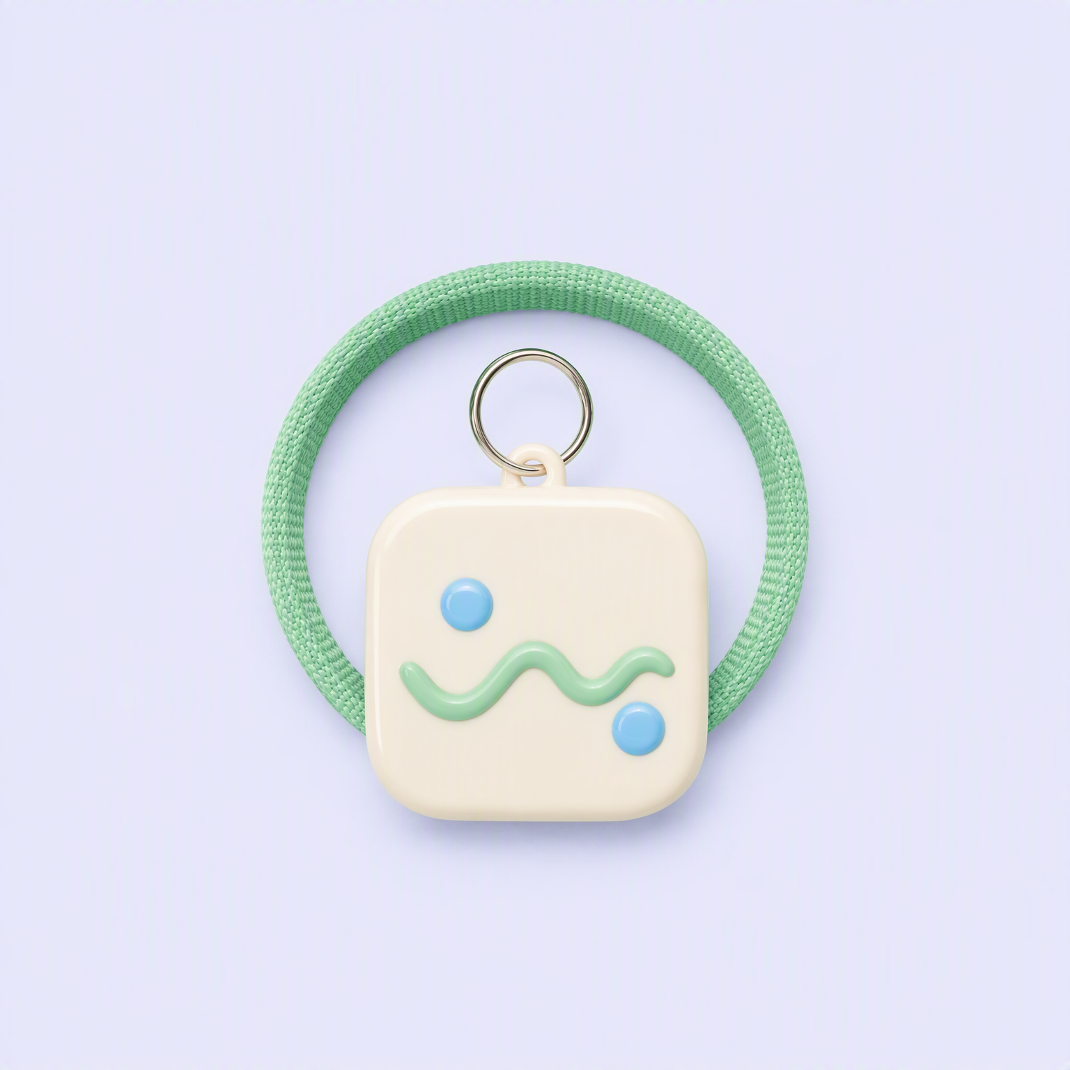 Soft PVC Wrist Keychain - Custom Woven Strap Keyring - STANDARD GIFTS