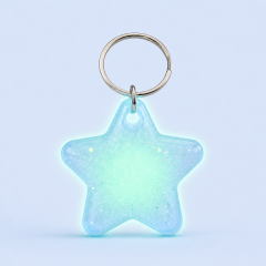 STANDARD GIFTS Glow in the Dark PVC Keychain - Scented Star Key Ring