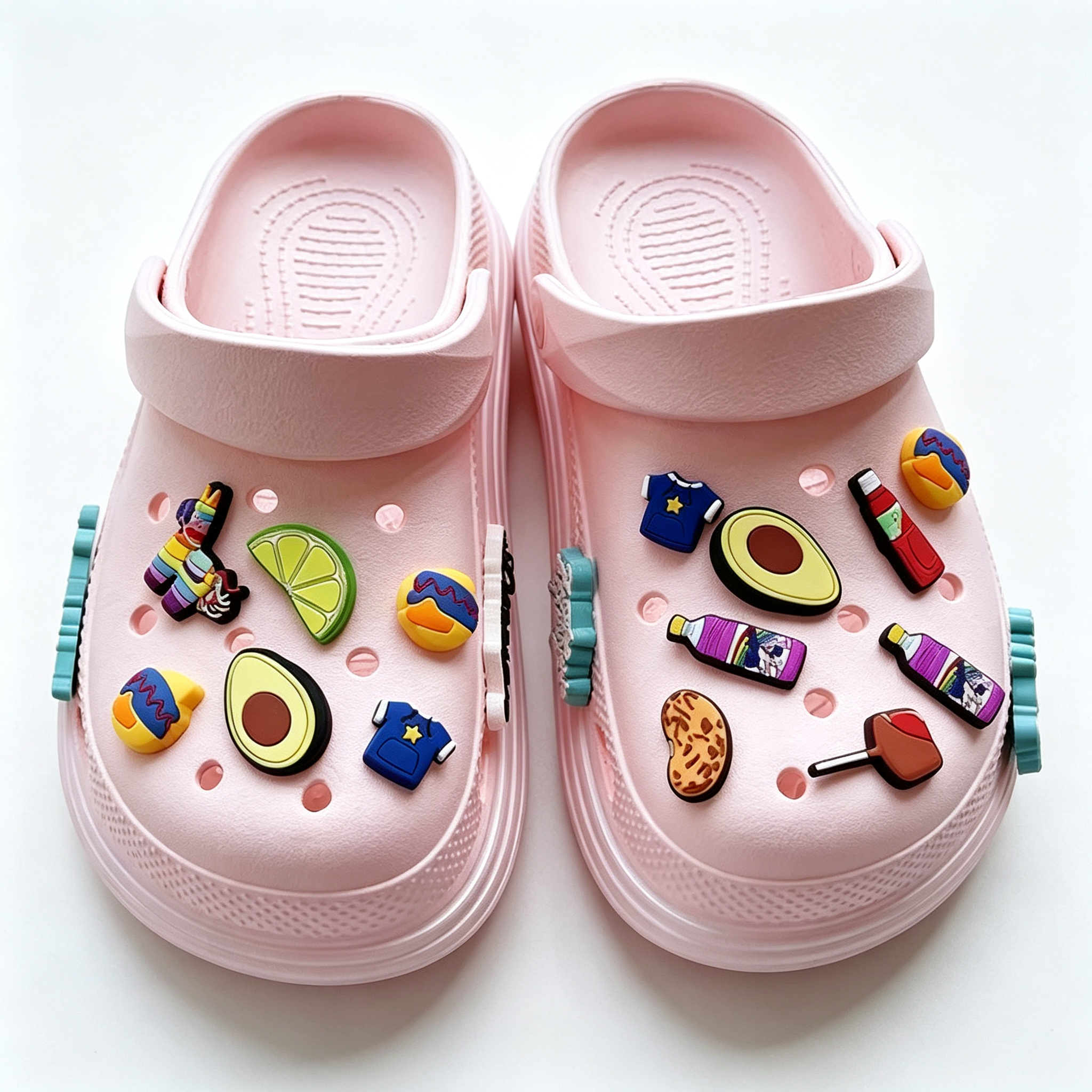 Custom 3D Rubber Shoe Charms with Logo for Shoes, Sandals & Clogs