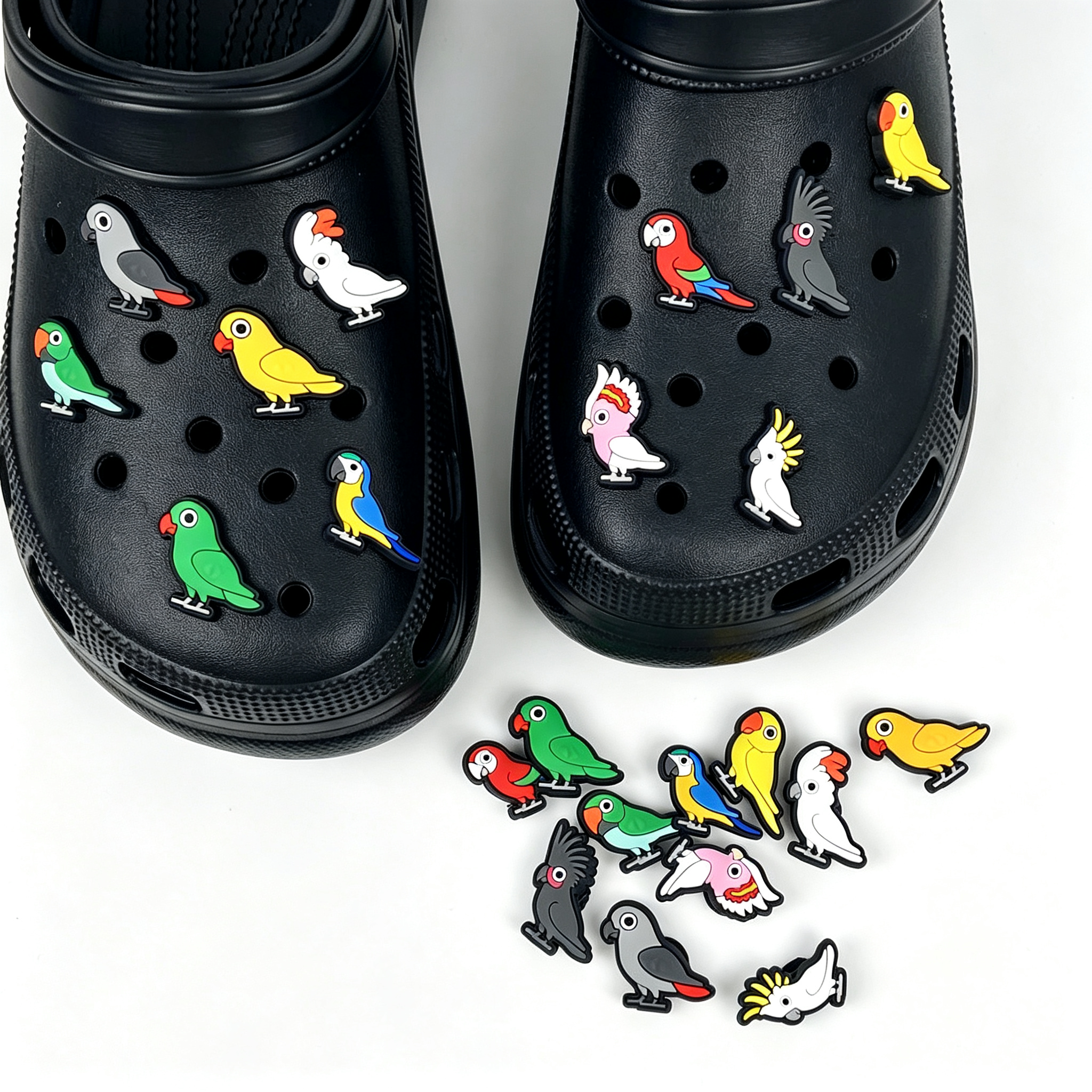 Custom 3D Rubber Shoe Charms with Logo for Shoes, Sandals & Clogs