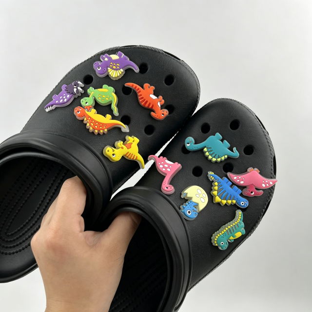 Custom 3D Rubber Shoe Charms with Logo for Shoes, Sandals & Clogs