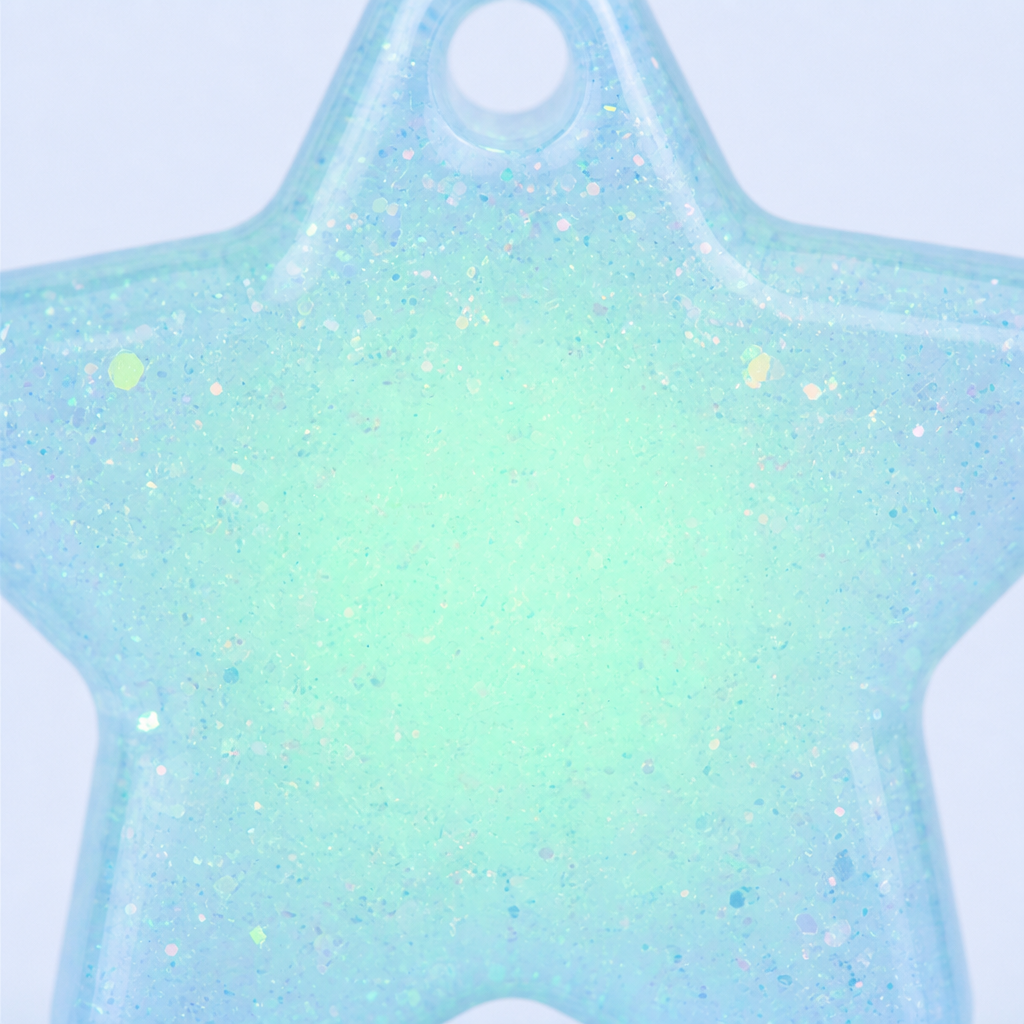 STANDARD GIFTS Glow in the Dark PVC Keychain - Scented Star Key Ring