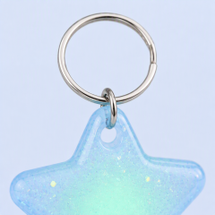 STANDARD GIFTS Glow in the Dark PVC Keychain - Scented Star Key Ring
