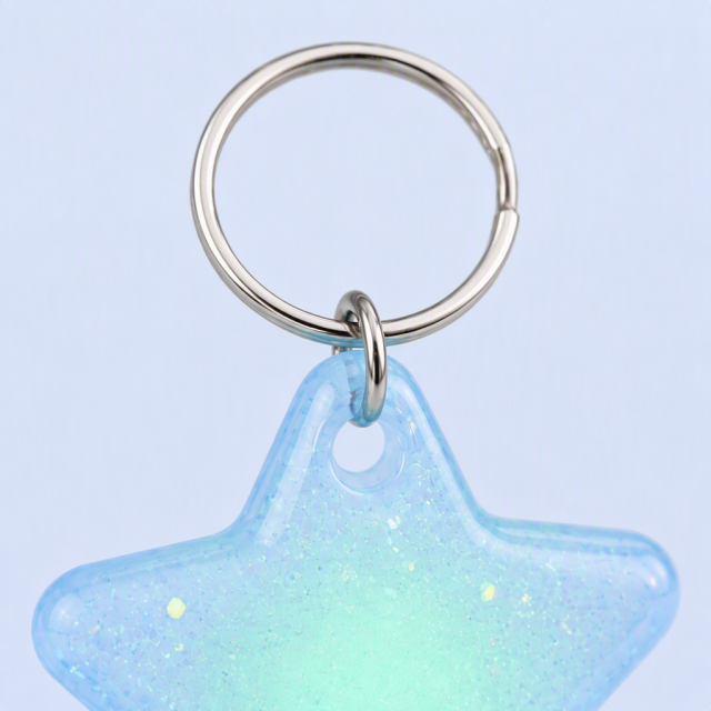 STANDARD GIFTS Glow in the Dark PVC Keychain - Scented Star Key Ring