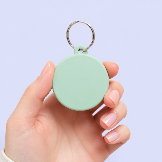 STANDARD GIFTS Silicone Keychain - Cute Aesthetic Key Chain, Soft Touch Key Tag