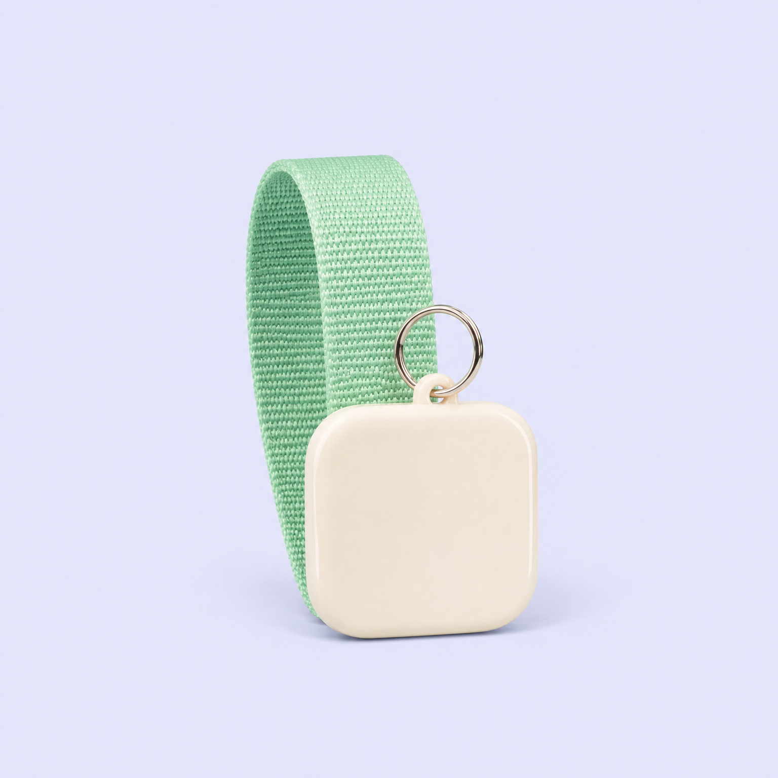 Soft PVC Wrist Keychain - Custom Woven Strap Keyring - STANDARD GIFTS