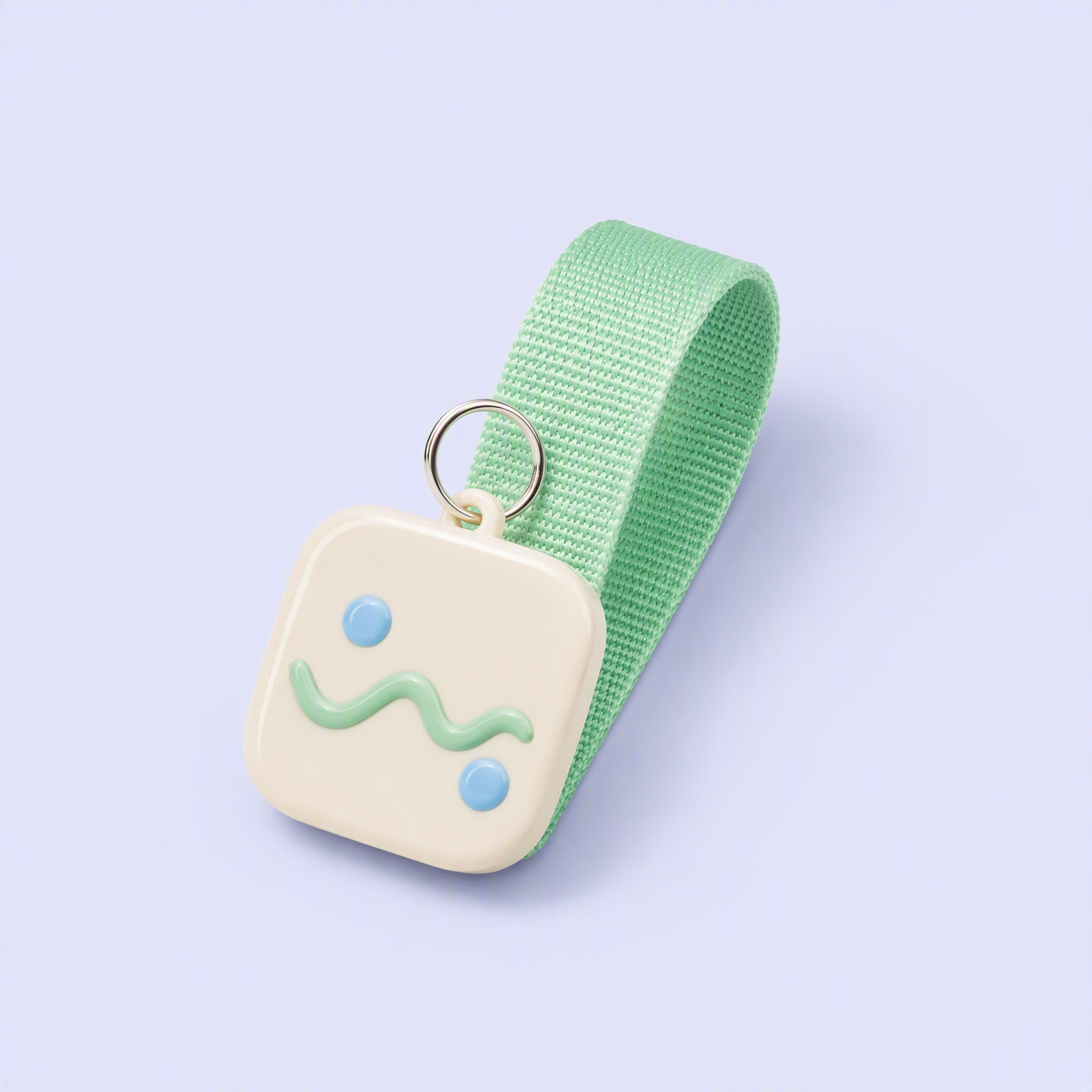 Soft PVC Wrist Keychain - Custom Woven Strap Keyring - STANDARD GIFTS