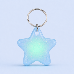 STANDARD GIFTS Glow in the Dark PVC Keychain - Scented Star Key Ring