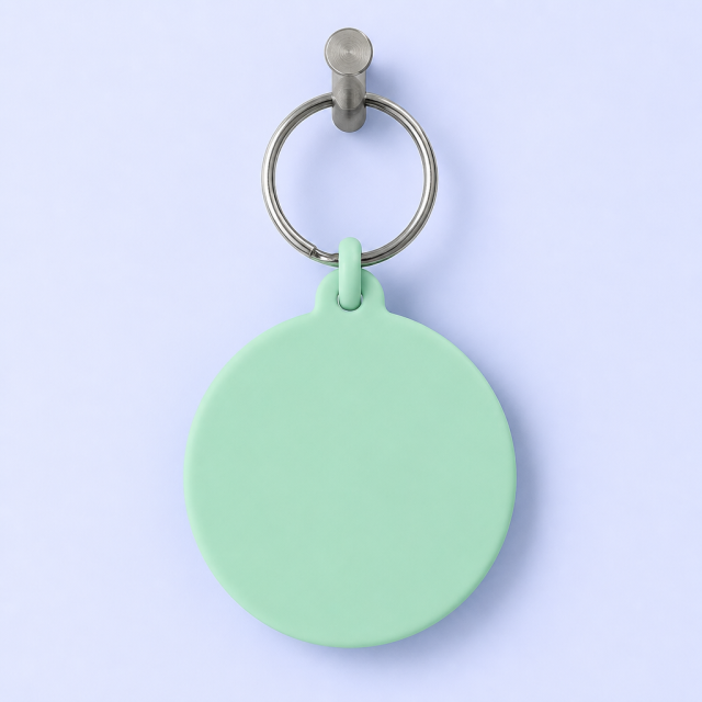 STANDARD GIFTS Silicone Keychain - Cute Aesthetic Key Chain, Soft Touch Key Tag