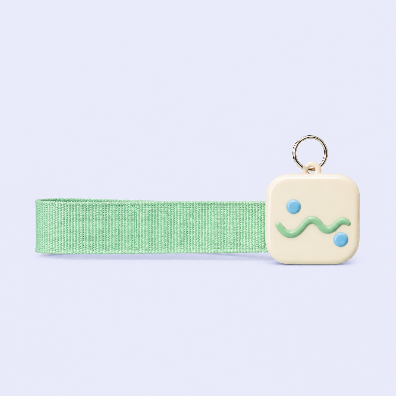Soft PVC Wrist Keychain - Custom Woven Strap Keyring - STANDARD GIFTS
