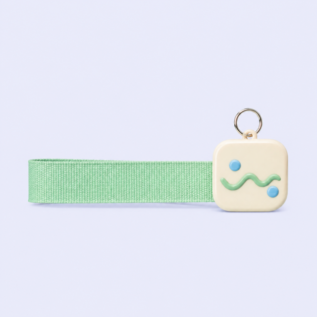 Soft PVC Wrist Keychain - Custom Woven Strap Keyring - STANDARD GIFTS