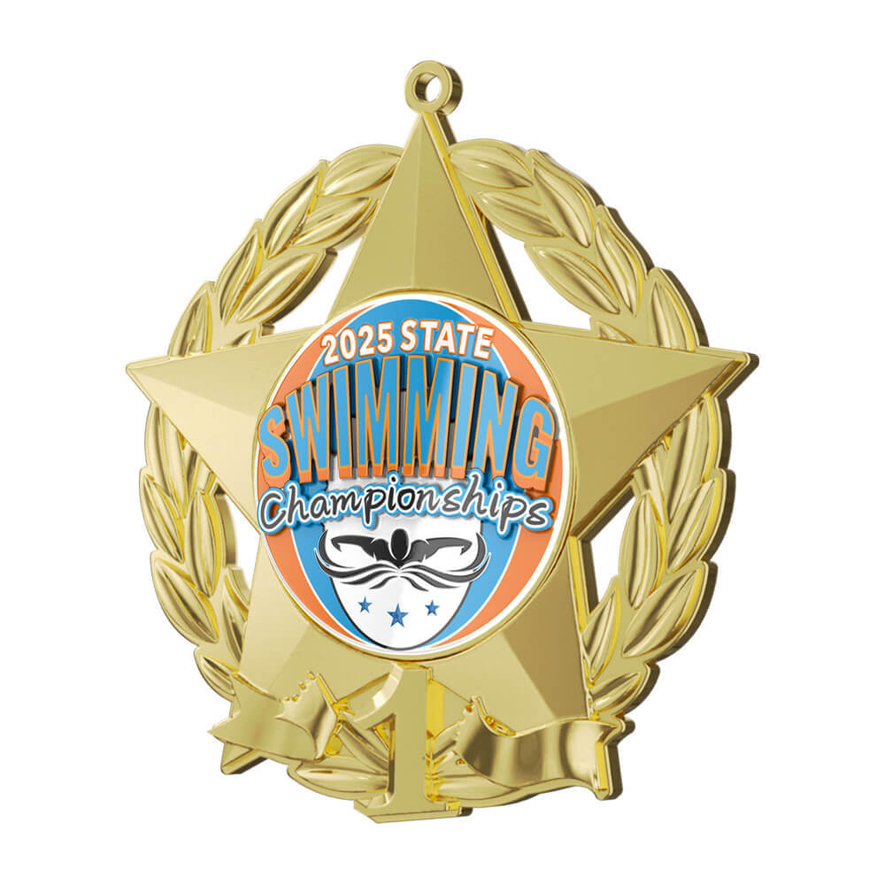Artistic Swimmer Celebration Medal — Custom Swimming Award Medal