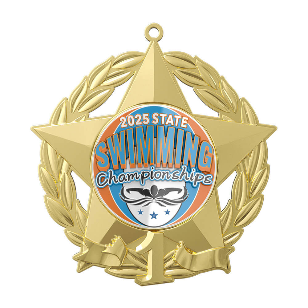 Artistic Swimmer Celebration Medal — Custom Swimming Award Medal