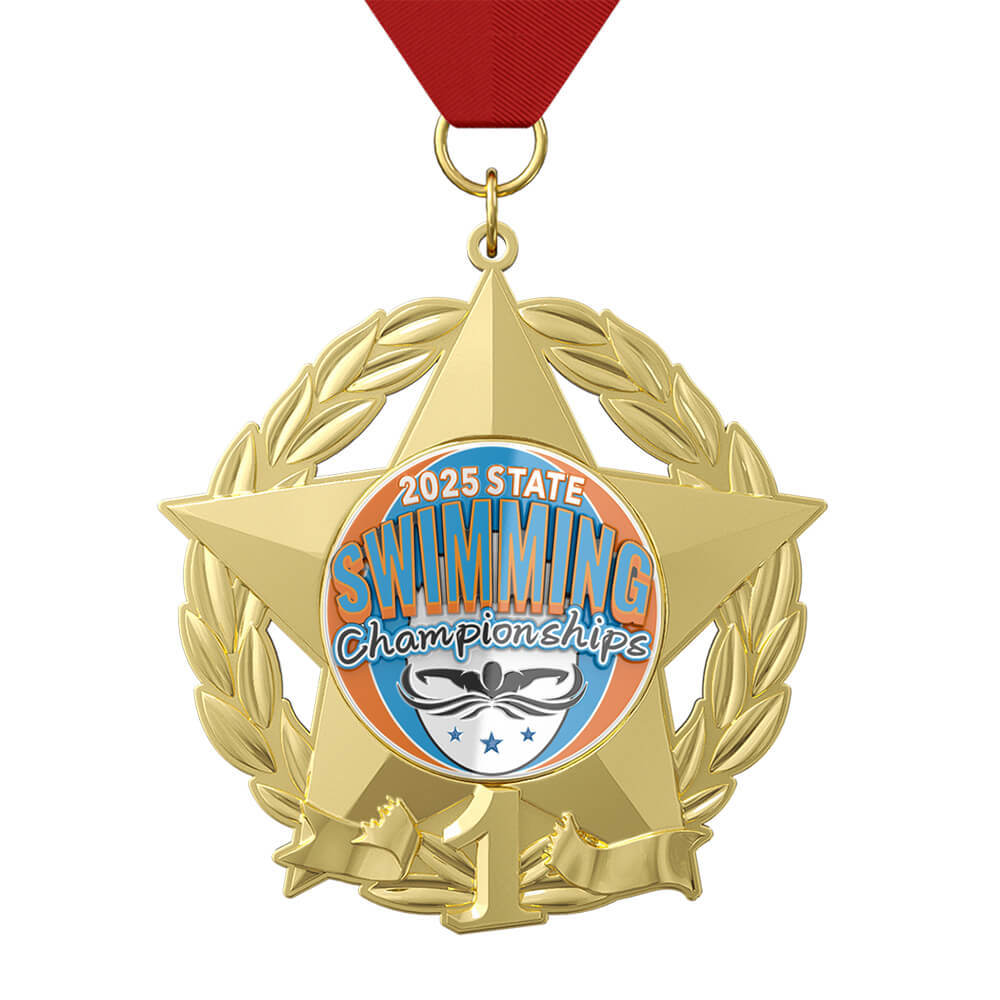 Artistic Swimmer Celebration Medal — Custom Swimming Award Medal