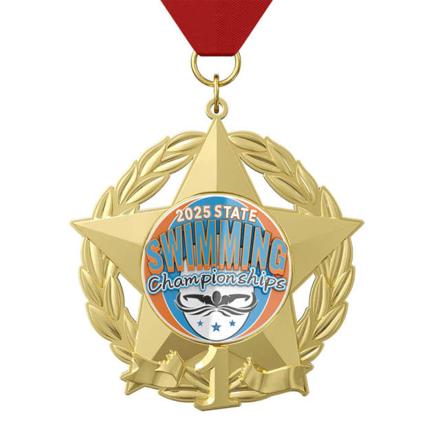 Artistic Swimmer Celebration Medal — Custom Swimming Award Medal