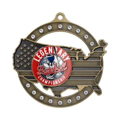 Custom Medals with Rhinestones — Sparkling Award Medals for Any Event