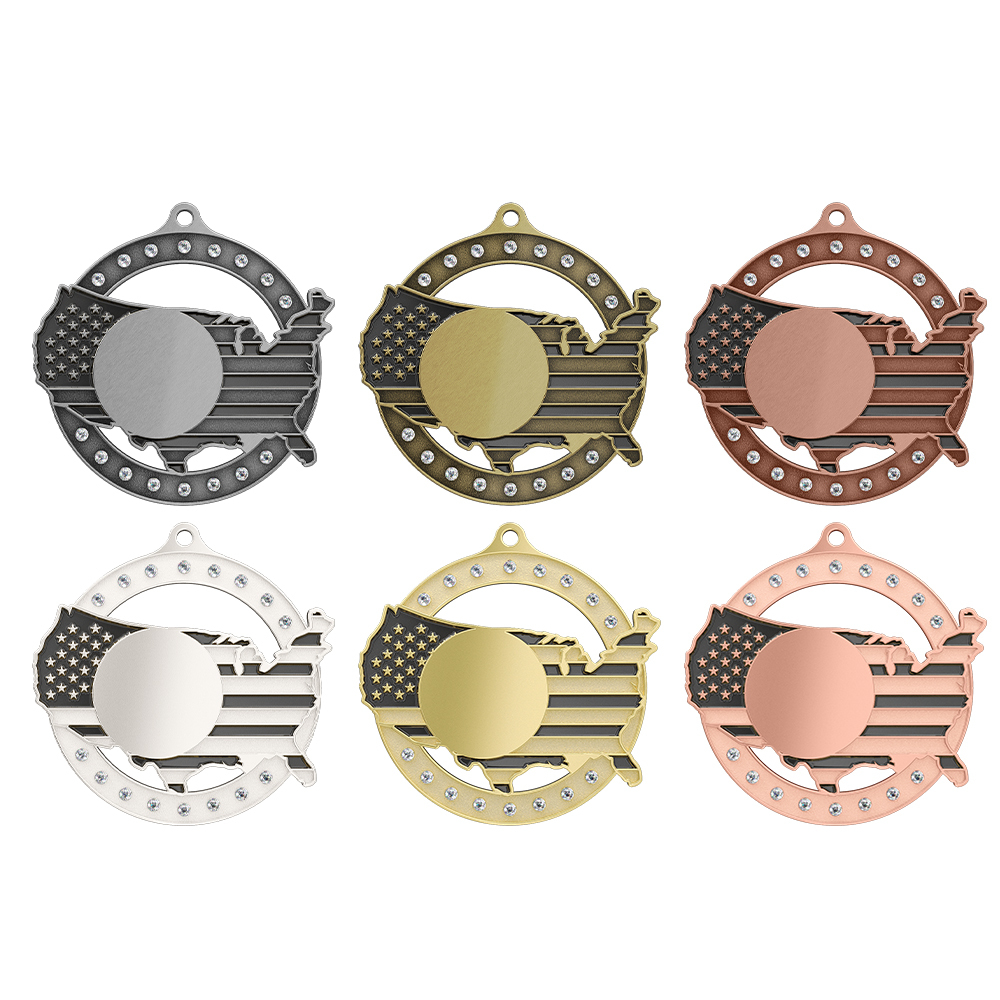Custom Medals with Rhinestones — Sparkling Award Medals for Any Event
