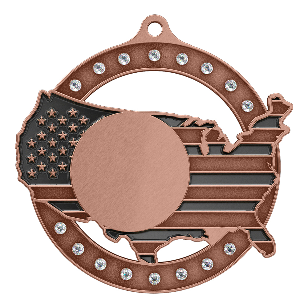 Custom Medals with Rhinestones — Sparkling Award Medals for Any Event