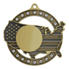 Custom Medals with Rhinestones — Sparkling Award Medals for Any Event