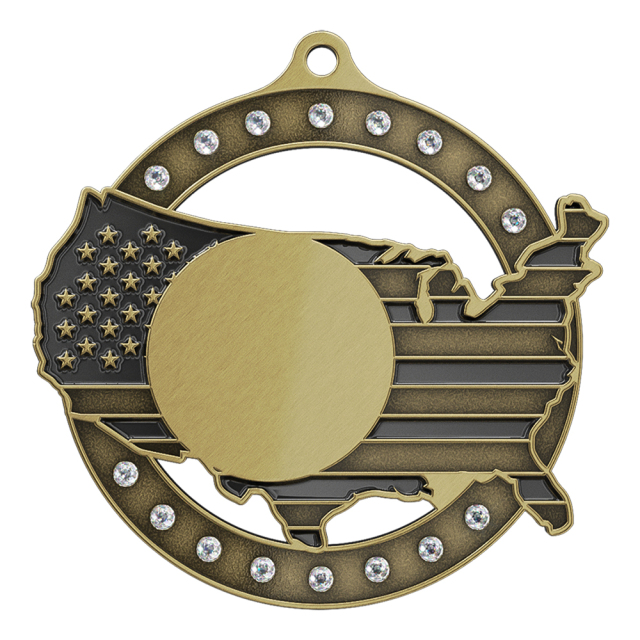 Custom Medals with Rhinestones — Sparkling Award Medals for Any Event