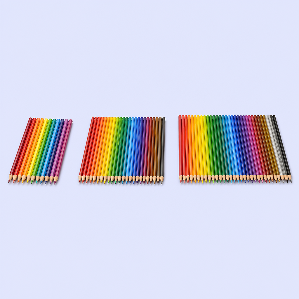 STANDARD GIFTS Colored Pencil Set - Pre-Sharpened Rainbow Art Pencils for Adults and Kids - 12, 24 or 36 Colors