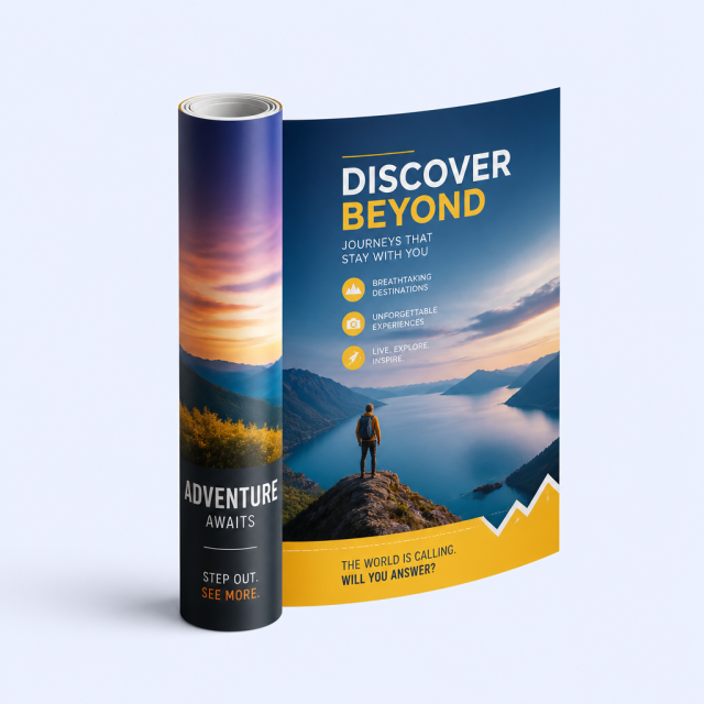 Custom Promotional Poster - HD Print, Gloss Finish, Bulk Trade Show Poster - STANDARD GIFTS