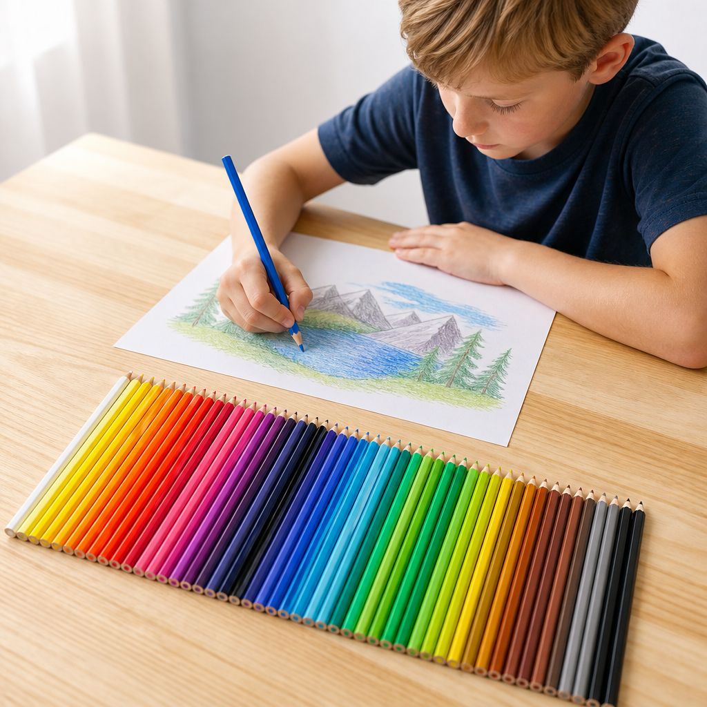 STANDARD GIFTS Colored Pencil Set - Pre-Sharpened Rainbow Art Pencils for Adults and Kids - 12, 24 or 36 Colors