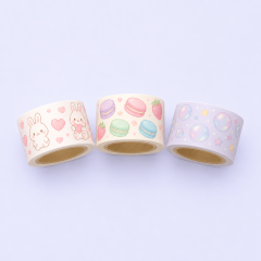 Cute Kawaii Washi Tape Set - Pastel Decorative Masking Tape for Journaling and Scrapbooking