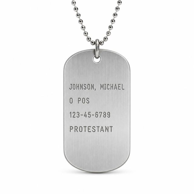 Custom Military& Veteran Dog Tags
