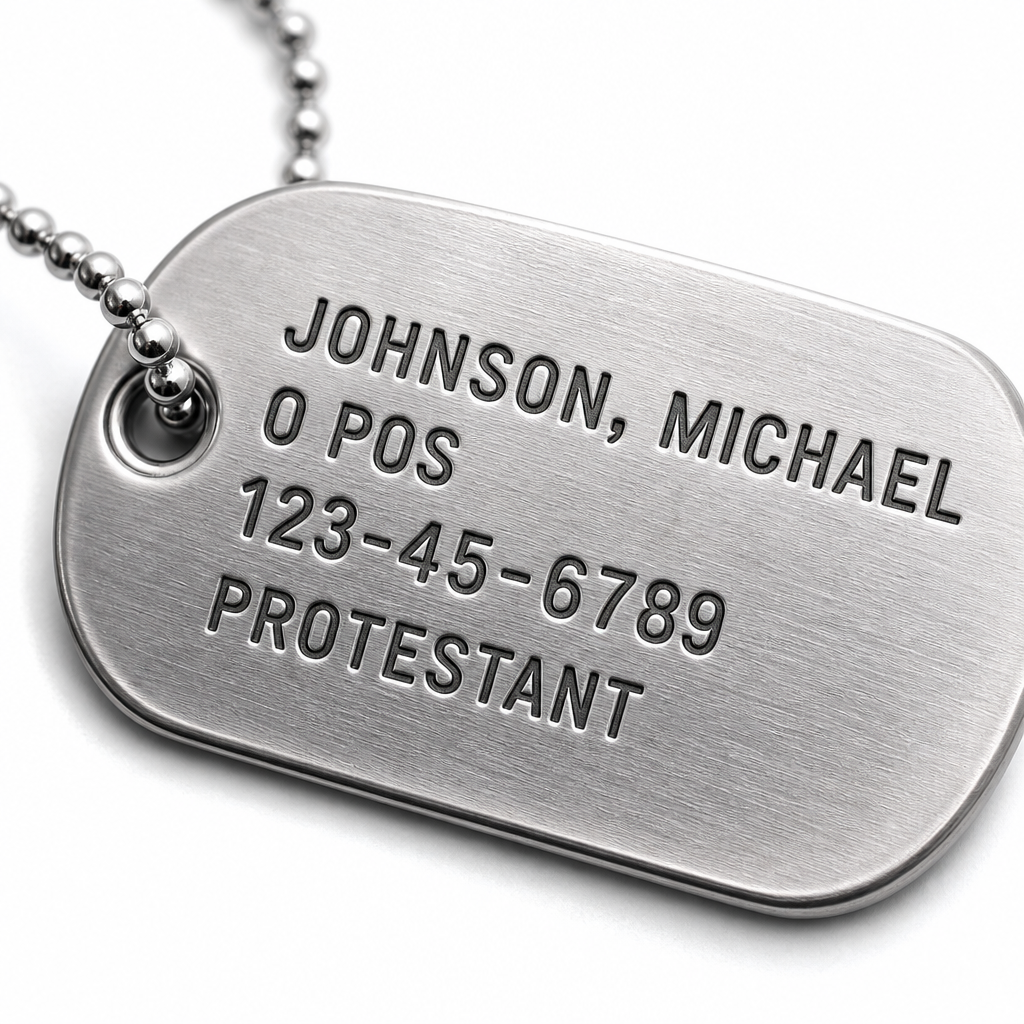 Custom Military& Veteran Dog Tags