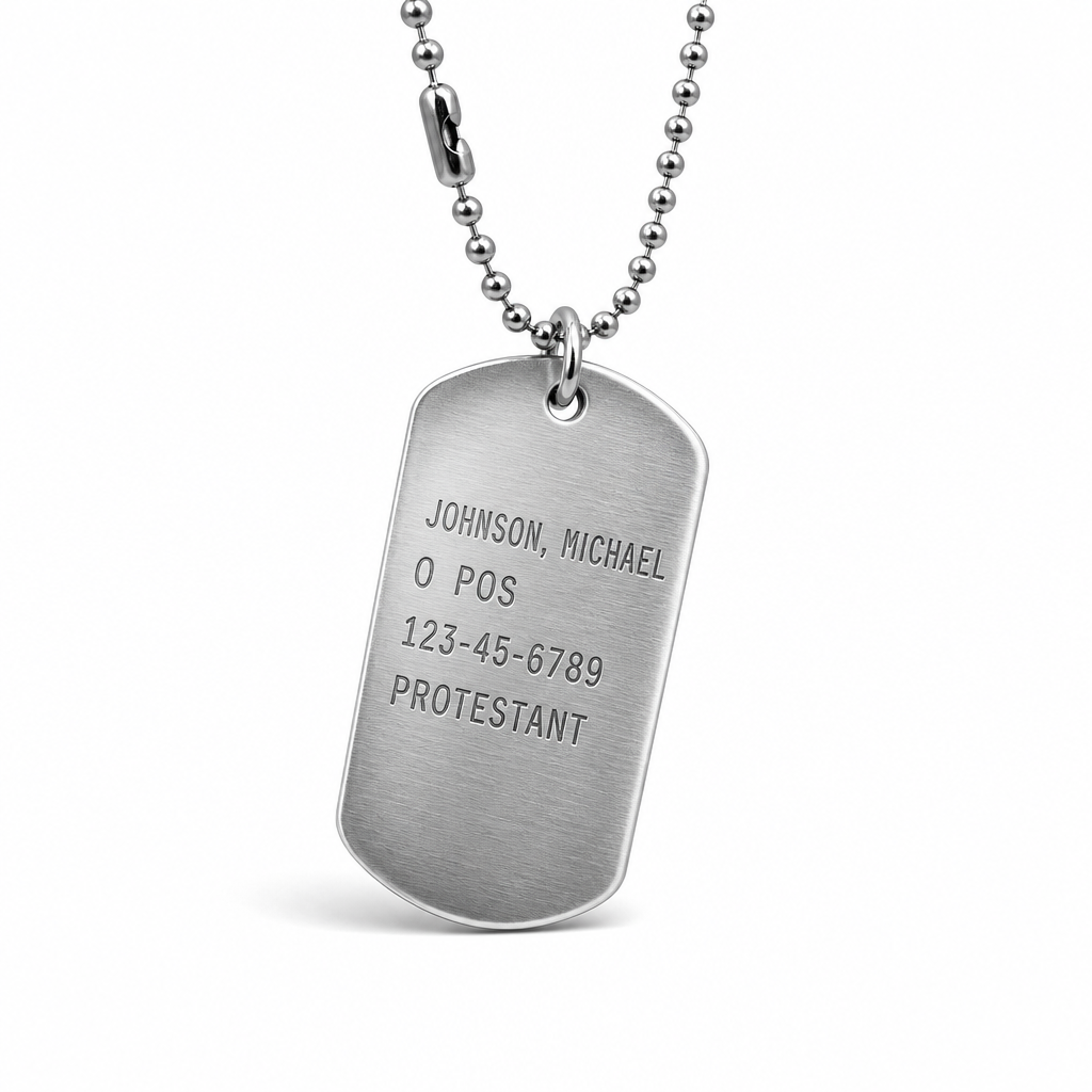 Custom Military& Veteran Dog Tags