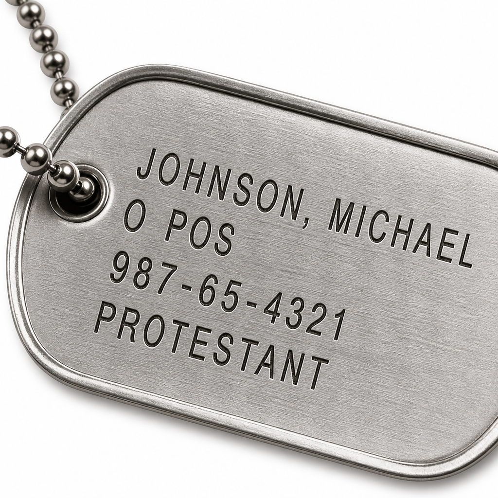 Custom Military& Veteran Dog Tags