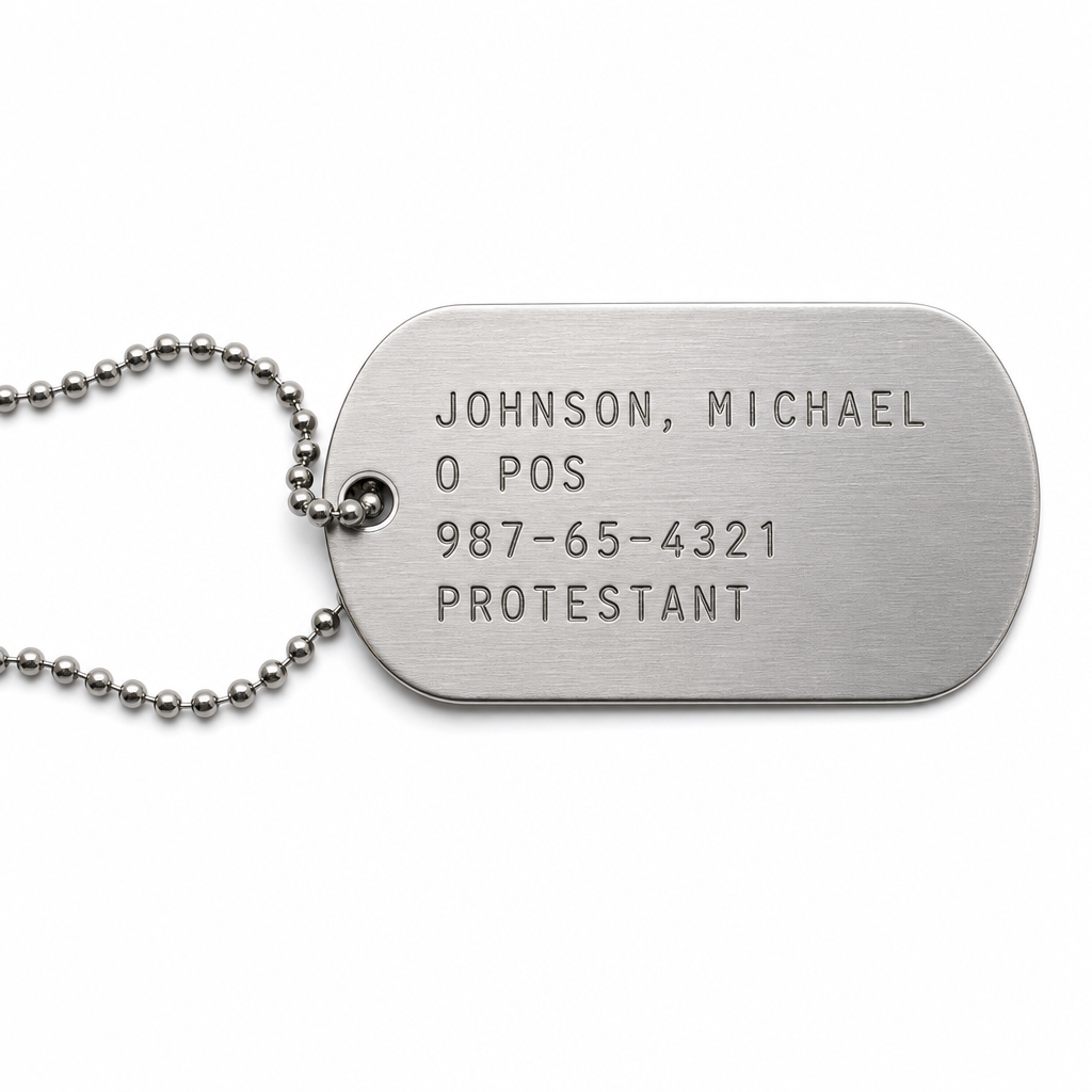 Custom Military& Veteran Dog Tags