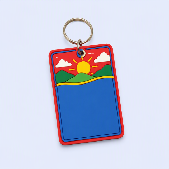 Custom PVC Rubber Tag Keychain - Colorful Soft Silicone Key Tag - Personalized Bag Charm