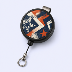 Custom Retractable Badge Reel - Trendy Graphic Keychain by Standard Gifts