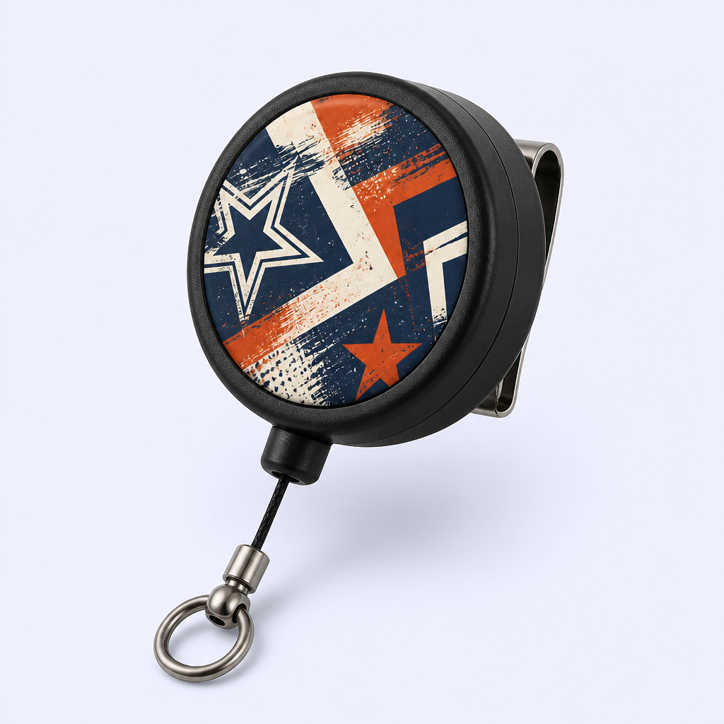 Custom Retractable Badge Reel - Trendy Graphic Keychain by Standard Gifts